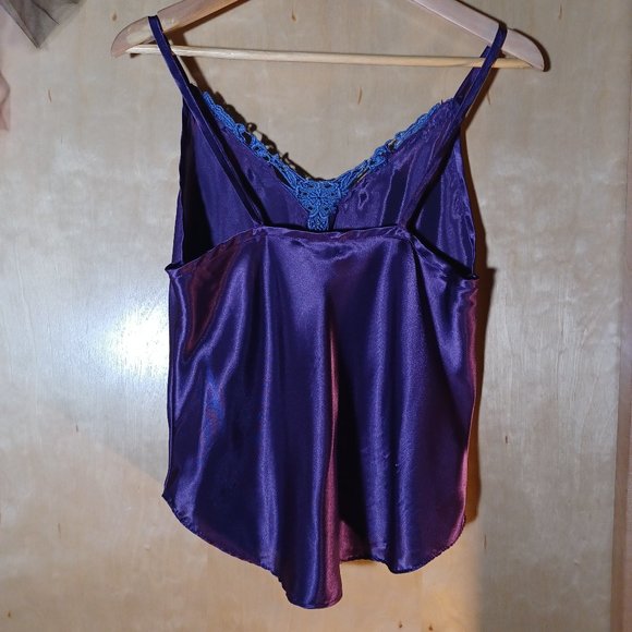 KATHRYN VINTAGE 2PC Purple Camisole and Shorts Set_Size Medium - Picture 5 of 9
